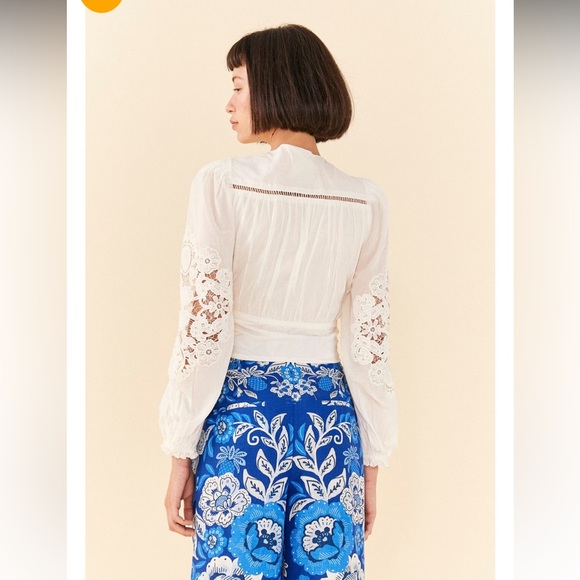 Farm Rio Long-Sleeve Lace Blouse Long-Sleeve
Lace Blouse Size XL. - Picture 8 of 17